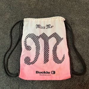 Miss Me Drawstring Bag